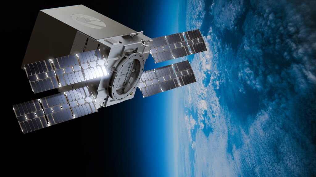 GomSpace Microsatellite in space